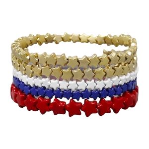Star Beaded Stretch Bracelet Set